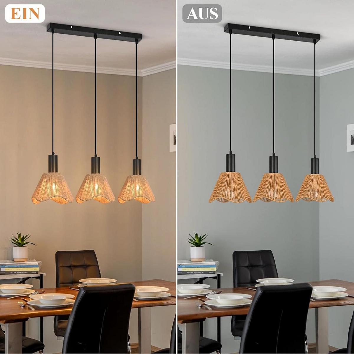 PENDELLEUCHTE ASCHAFFENBURG Ⅲ 74/56/120 cm - Schwarz, Metall (74/56/120cm) - Nettlife