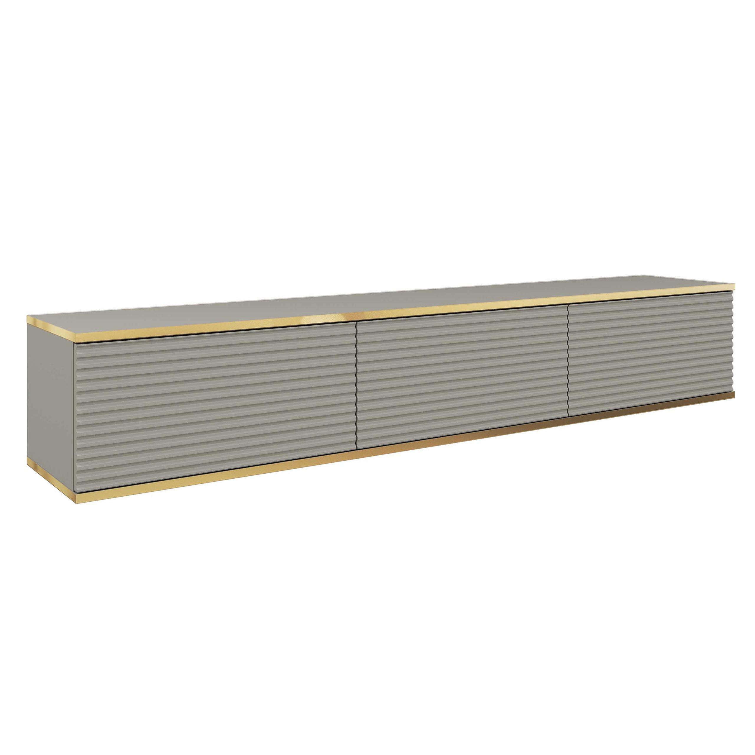 LOWBOARD VENEZIA 175/30/32 cm, Grau - Grau, Holzwerkstoff (175/30/32cm) - MASSENO