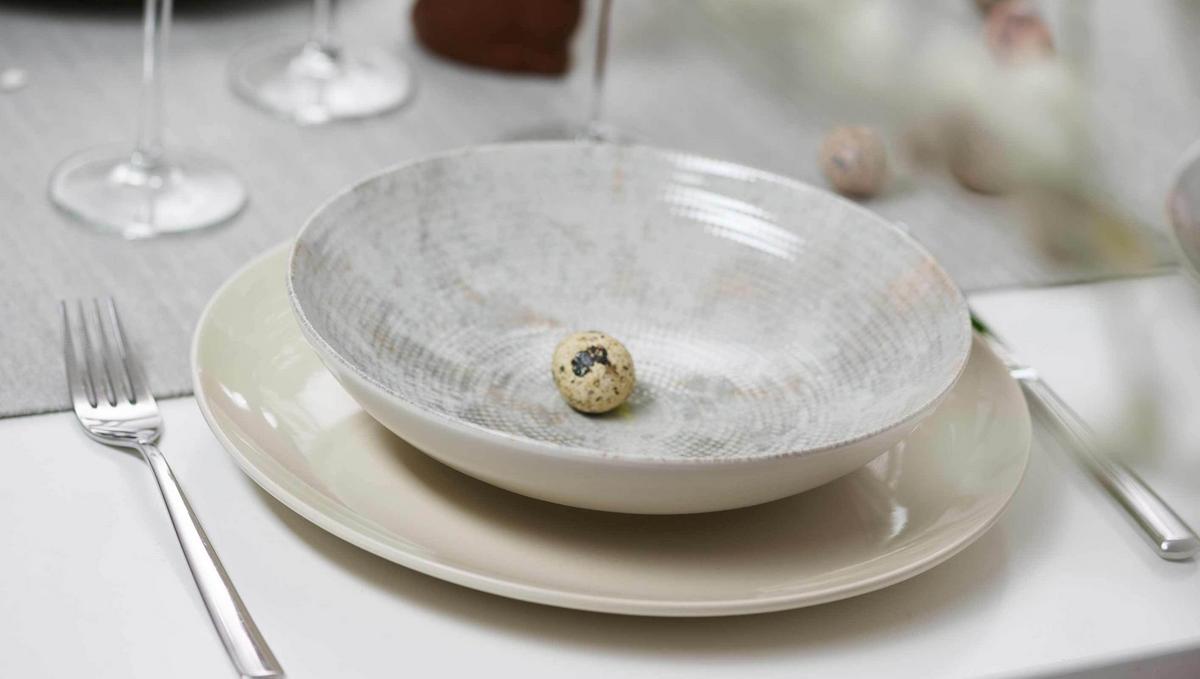 TAFELSERVICE Cecina Perle 12-tlg. - Perlmutt, Keramik (2/2/2cm) - Ritzenhoff Breker