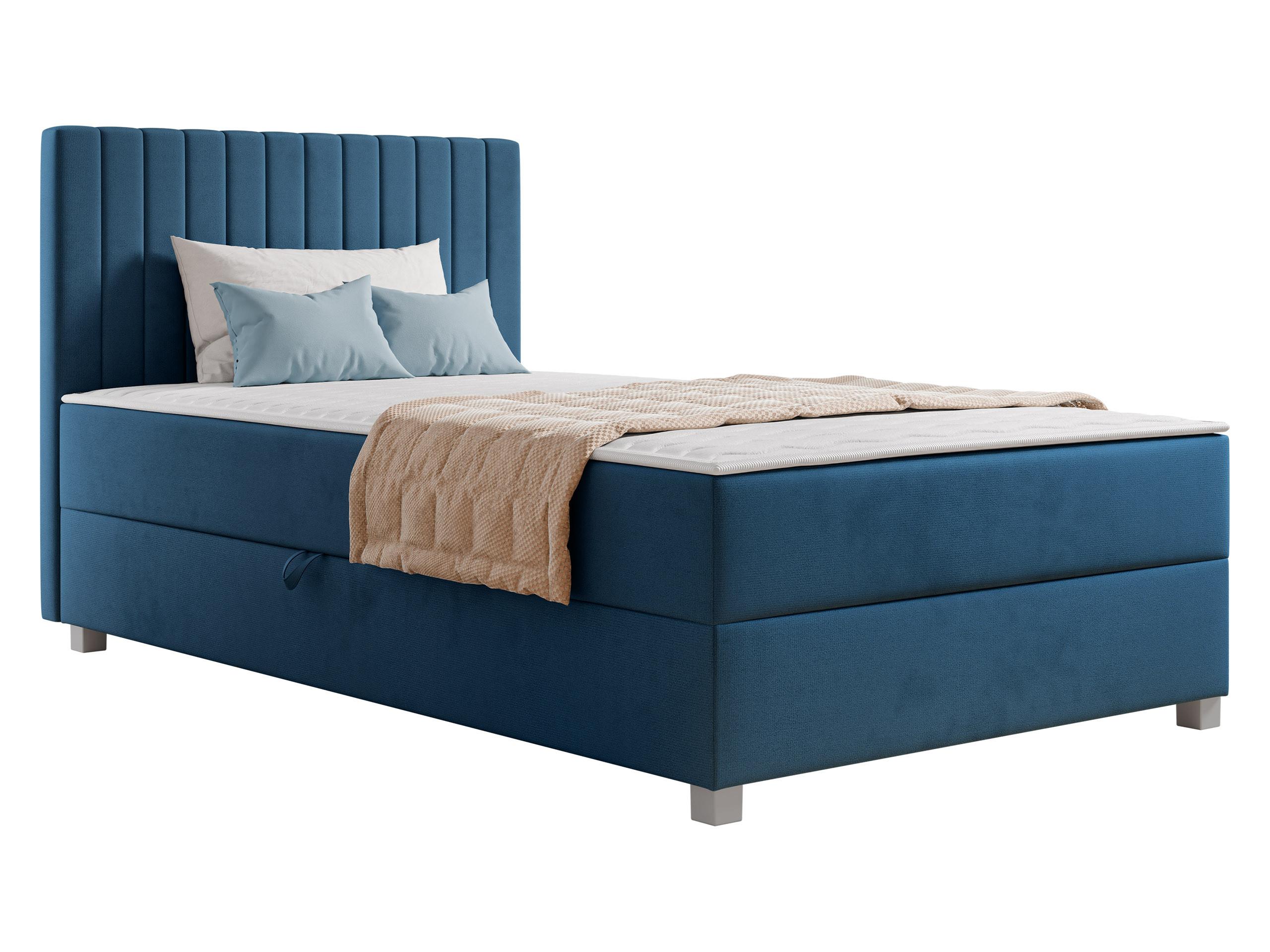 BOXBETT Viki - H3 - Blau/Silberfarben, Holzwerkstoff/Kunststoff (120/200cm) - MIRJAN24