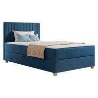 BOXBETT Viki - H3 - Blau/Silberfarben, Holzwerkstoff/Kunststoff (120/200cm) - MIRJAN24