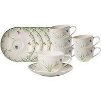 KAFFEETASSEN MIT UNTERTASSEN Colourful Spring bunt 230 ml 6er Set - Multicolor, Keramik (14.8/8.8/14.8cm) - Villeroy & Boch