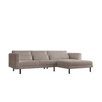 ECKSOFA Agada In Poso - Beige, Holzwerkstoff/Textil (281/174cm) - Fun Möbel
