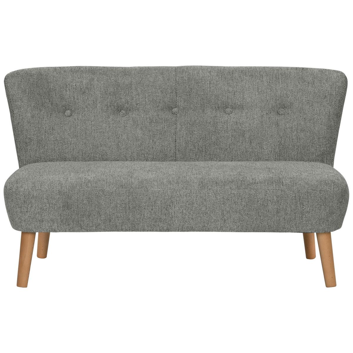 KINDERSOFA 2-Sitzer Katya Flachgewebe anthrazit - Anthrazit, Kunststoff (97/54/50cm) - 58aufmkessel