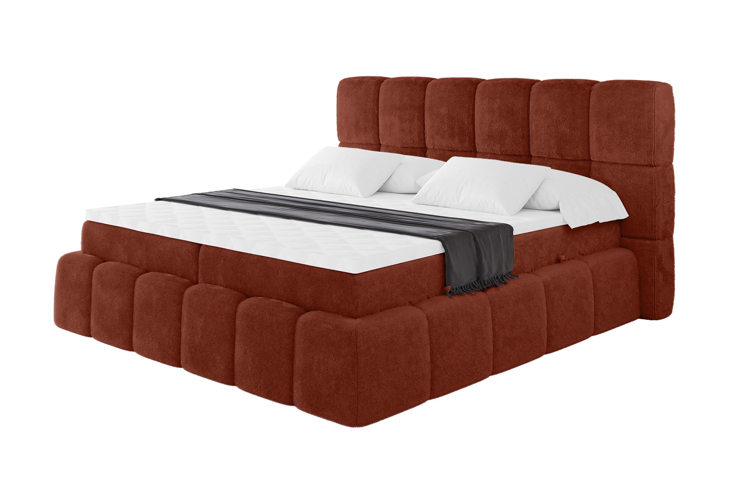 BOXBETT - AURI-H4 - 140x200 Terrakotta Lapitt - Terracotta, Holzwerkstoff (140/200cm) - ALTDECOR