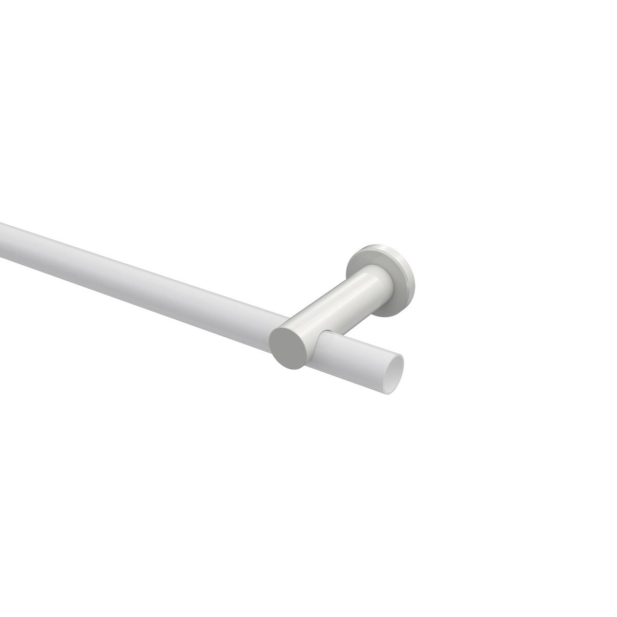 TRÄGER FÜR GARDINENSTANGEN 20 mm Ø, Platon 1-läufig, Weiß - Weiß, Metall (9/4/4cm) - INTERDECO
