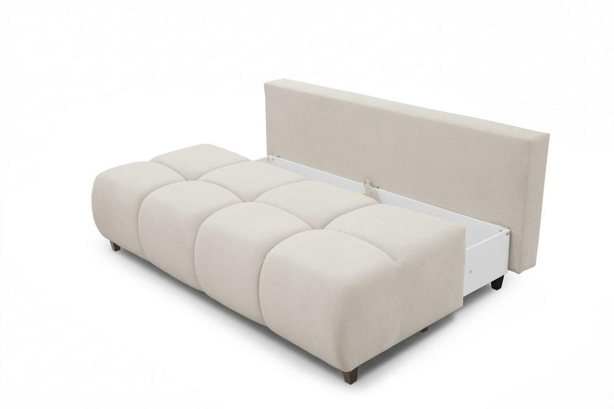 SCHLAFSOFA Xenio Mit Schlaffunktion - Beige, Holzwerkstoff/Textil (196/103/100cm) - Fun Möbel