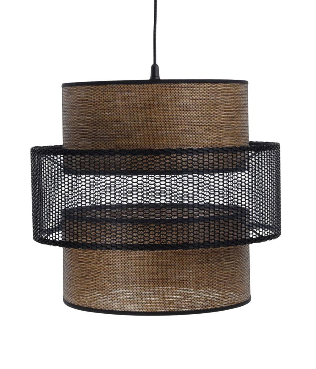 HÄNGELEUCHTE Schwarz 40/35 cm - Braun, Kunststoff (40/1/35cm) - ONZENO