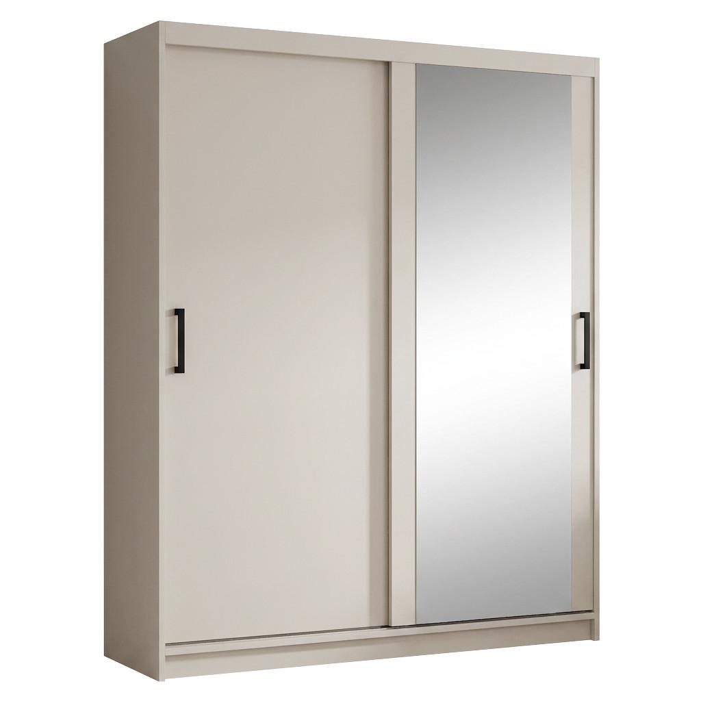 SCHWEBETÜRENSCHRANK Hela mit 2 Türen. 160 cm, Kaschmir - Kaschmir, Holzwerkstoff (160/205/60cm) - Beautysofa