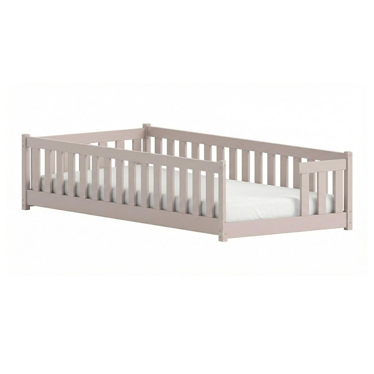 BETT 90/200 Théa Kaschmir - Beige, Holz (90/200cm) - Petits-meubles