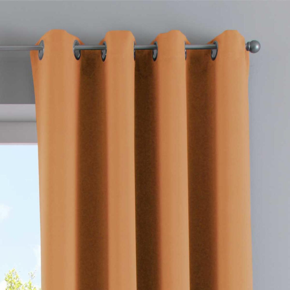 VORHANG »NEW YORK« HxB 245x295 cm Orange - Orange, Textil (295/245cm) - Gardinenbox