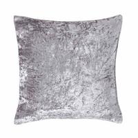 KISSENHÜLLE Pannesamt silber 60/60 cm - Silberfarben, Textil (60/60cm) - Homescapes