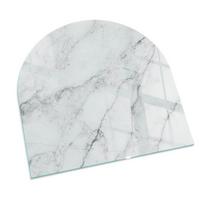 GLASPLATTE für Kamin 100x100 cm - Weiß, Glas (100/100/0.4cm) - TULUP