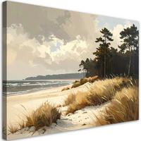 LEINWANDBILD Landschaften 90x60cm - Beige, Textil (90/60cm) - Feeby