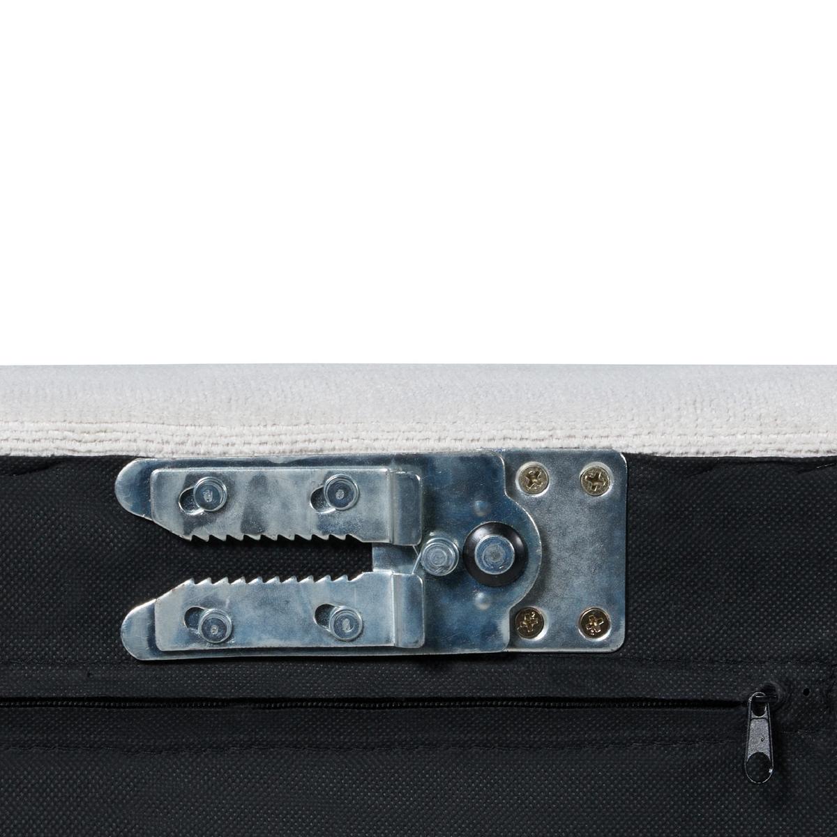 3-SITZER-ECKSOFA hellgrau linksseitig Egeris - Schwarz/Grau, Textil (291/151cm) - Beliani
