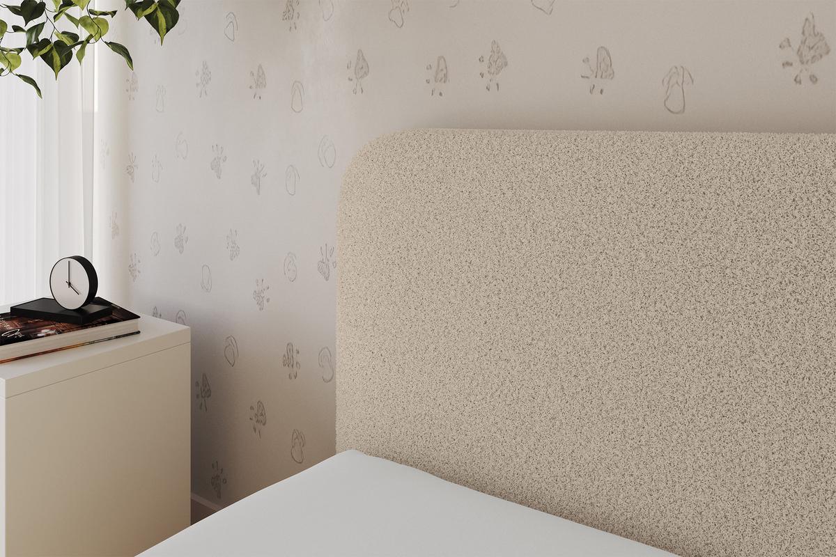 EINZELLBETT Jugendbett mit Bettkasten, Rechts - ALVY 90x200 Dunkelbeige - Taupe, Holzwerkstoff/Textil (90/200cm) - ALTDECOR