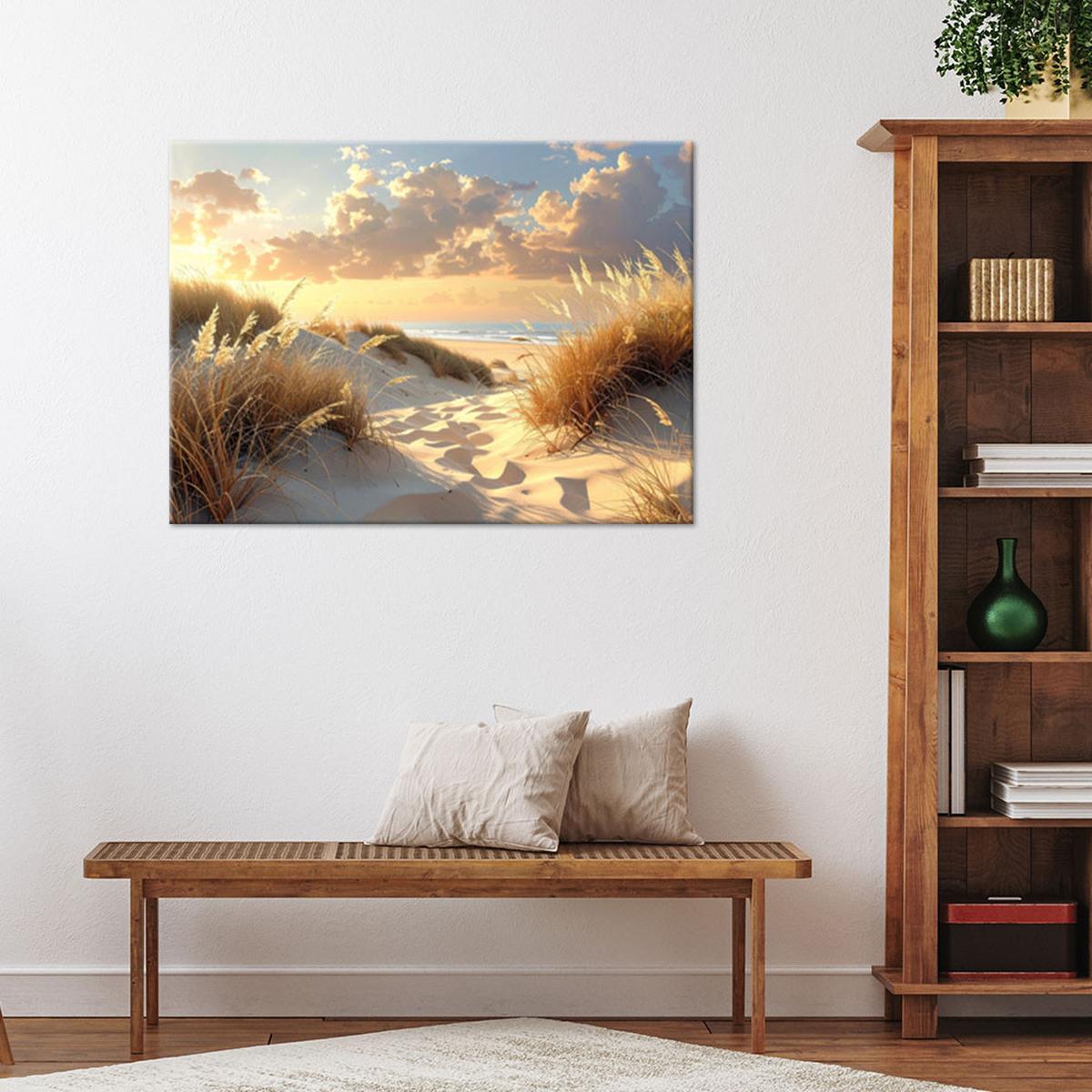LEINWANDBILD Landschaften 30x20cm - Beige, Textil (30/20cm) - Feeby