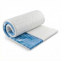 TOPPER 120x200 cm – 8 cm Gelschaum – 7 Zonen – TENCEL™ Lyocell Bezug – präzise Druckentlastung - Weiß, Textil (120/200cm) - Mister Sandman