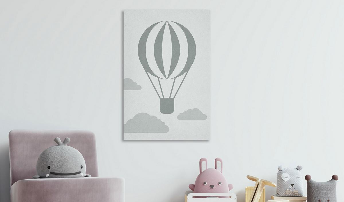 KUNSTDRUCK Grau 40/60 cm - Grau, Textil (40/60cm) - KUNSTLOFT