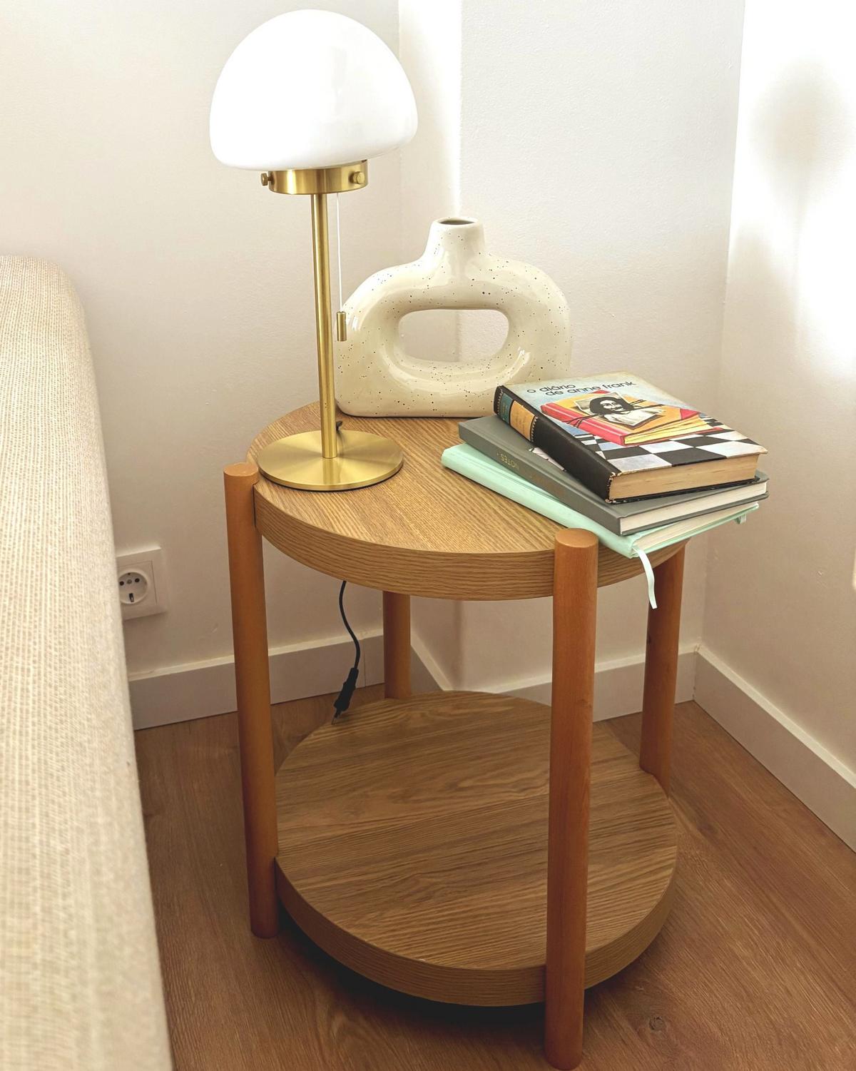 BEISTELLTISCH Heller Holzfarbton Connell - Hellbraun, Holzwerkstoff (40/40/49cm) - Beliani