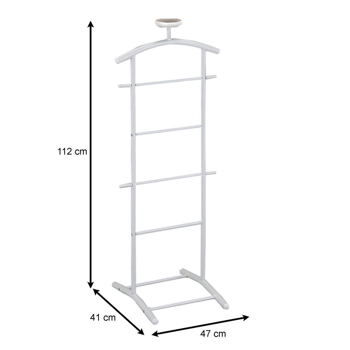 HERRENDIENER ATRIX weiß - Weiß, Metall (47/112/41cm) - IDIMEX