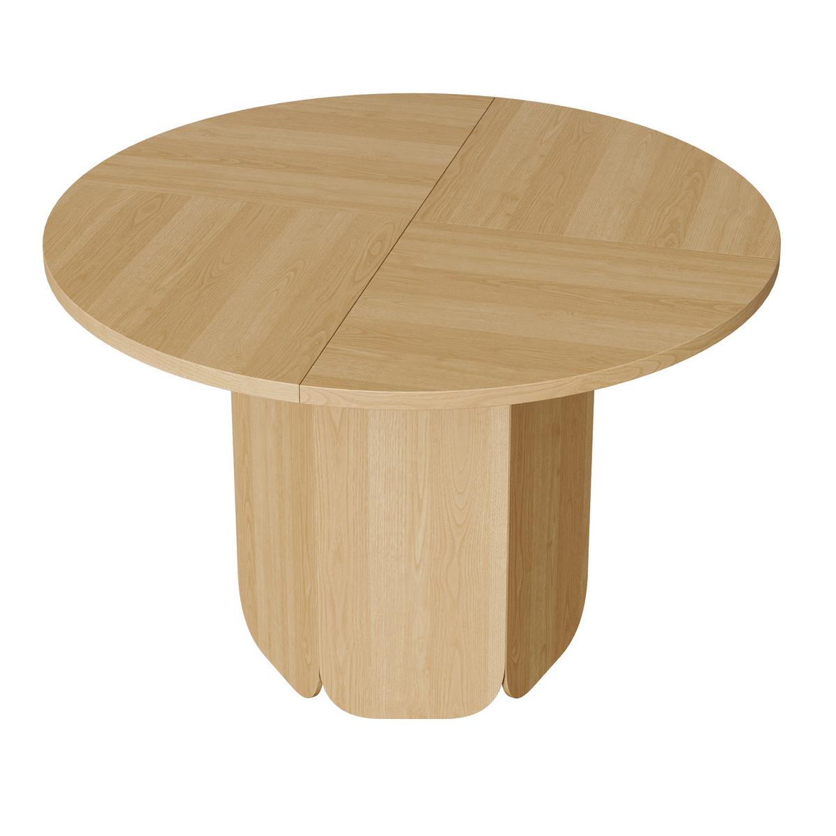 ESSTISCH Rund 120cm Eichenfarbe Skandinavisch für 4-6 Personen - Eichefarben, Holzwerkstoff (120/120/75cm) - Urban Meuble