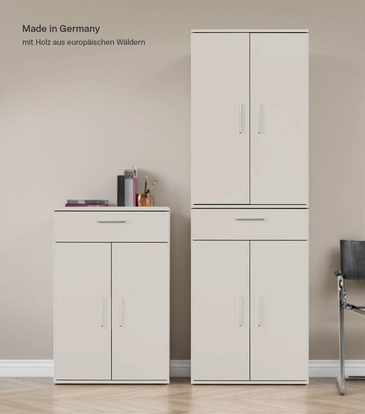 MEHRZWECKSCHRANK Der Praktische - Beige, Holzwerkstoff (60/180/34cm) - Mokebo