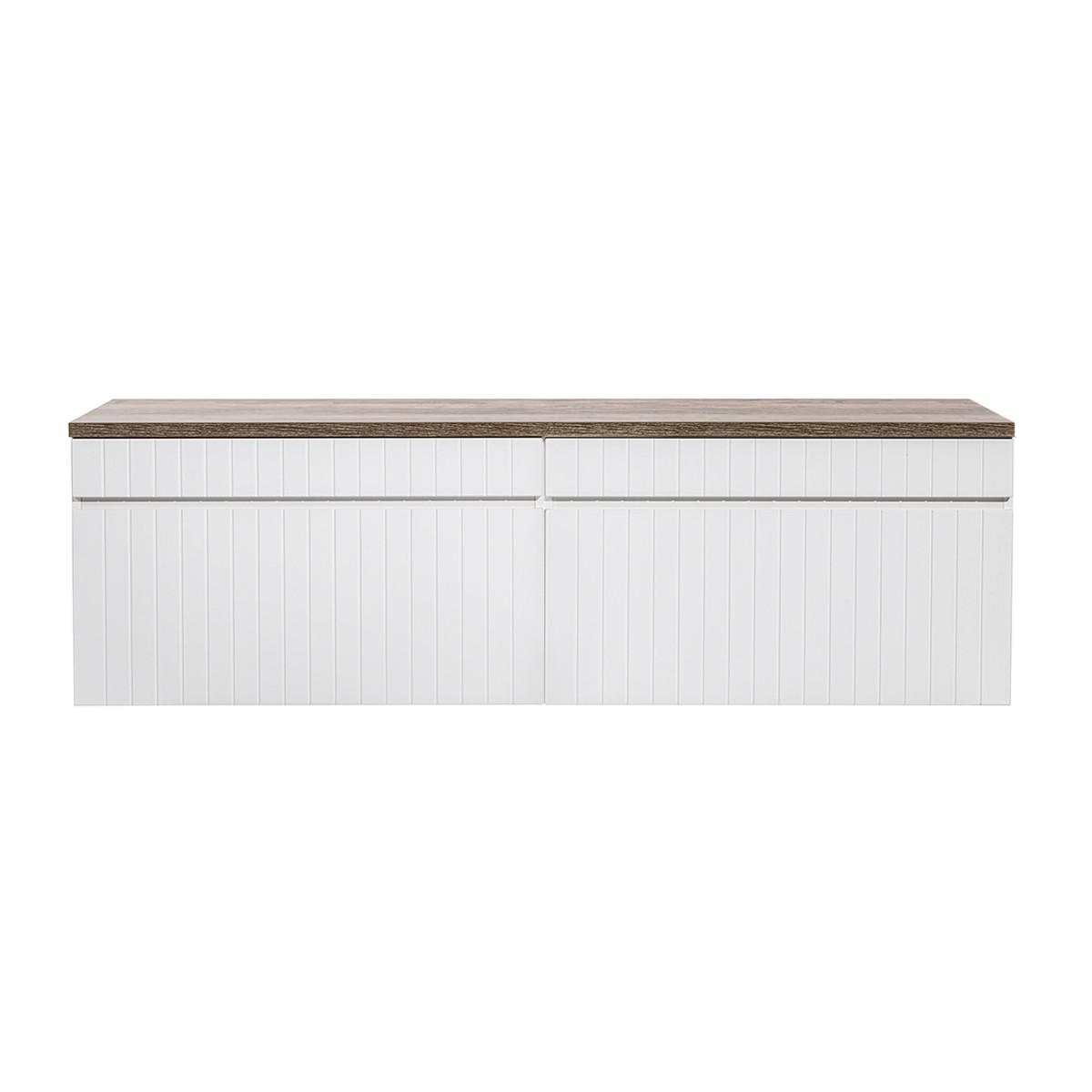 WASCHTISCHUNTERSCHRANK 160cm Zelie Weiß - Weiß, Holzwerkstoff (160/48/46cm) - Petits-meubles