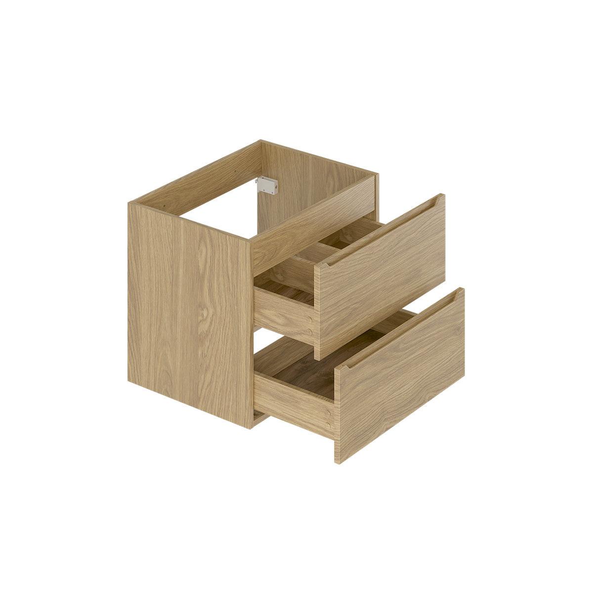 DOPPELWASCHTISCH 140.6cm Viggo Holz - Braun, Holzwerkstoff (140.6/52.2/46.5cm) - Petits-meubles