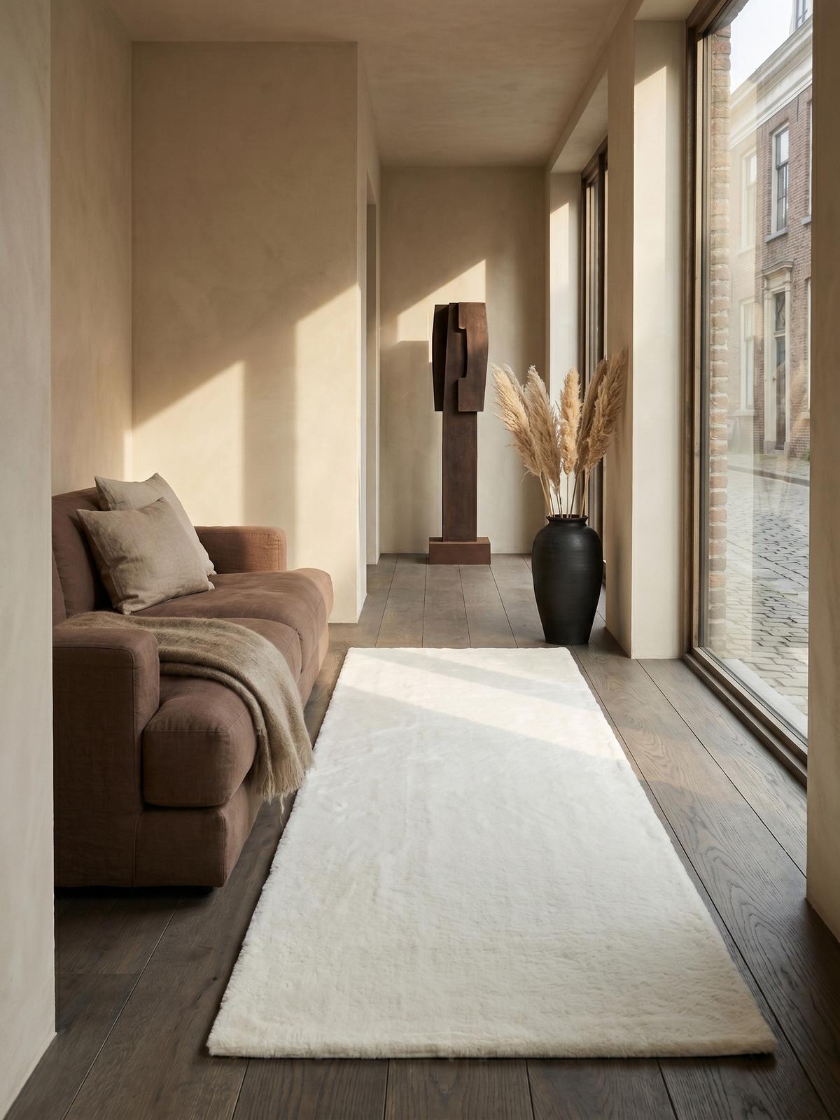 TEPPICHLÄUFER Antirutsch Uni RUTOR Polyester Creme 80 x 150 cm - Beige, Textil (80/150cm) - KADIMA DESIGN