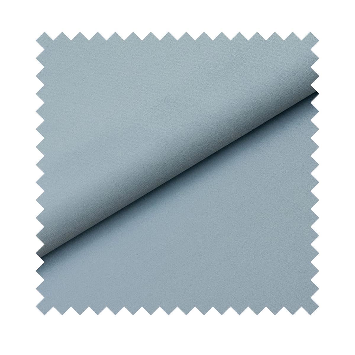 POLSTERBETT Cloudy Low Hellblau Samt, Bettkasten & Lattenrost, 90x200 cm - Schwarz/Hellblau, Kunststoff/Textil (90/200cm) - Selsey
