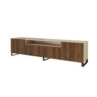 LOWBOARD ZENO-S 200x53x41 cm - Artisan / Katania - Beige/Eiche Wotan, Holzwerkstoff (200/53/41cm) - ALTDECOR