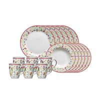 TAFELSERVICE Shanti Doppio bunt 18-tlg. - Multicolor, Keramik (2/2/2cm) - Ritzenhoff Breker