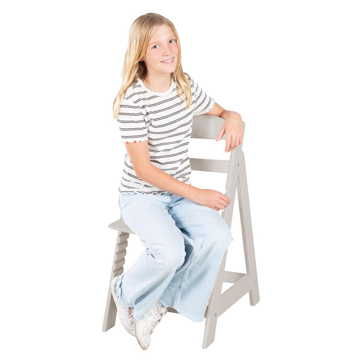 KINDERHOCHSTUHL Sit Up Flex Natur-Grau - Hellgrau, Holzwerkstoff (44.5/80/54cm) - Roba