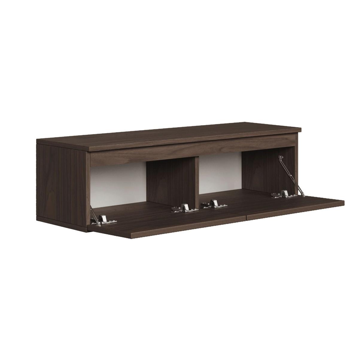 TV-LOWBOARD Bemmi Walnuss Wisconsin 100 cm - Dunkelbraun, Holzwerkstoff (100/28.4/31.8cm) - Selsey
