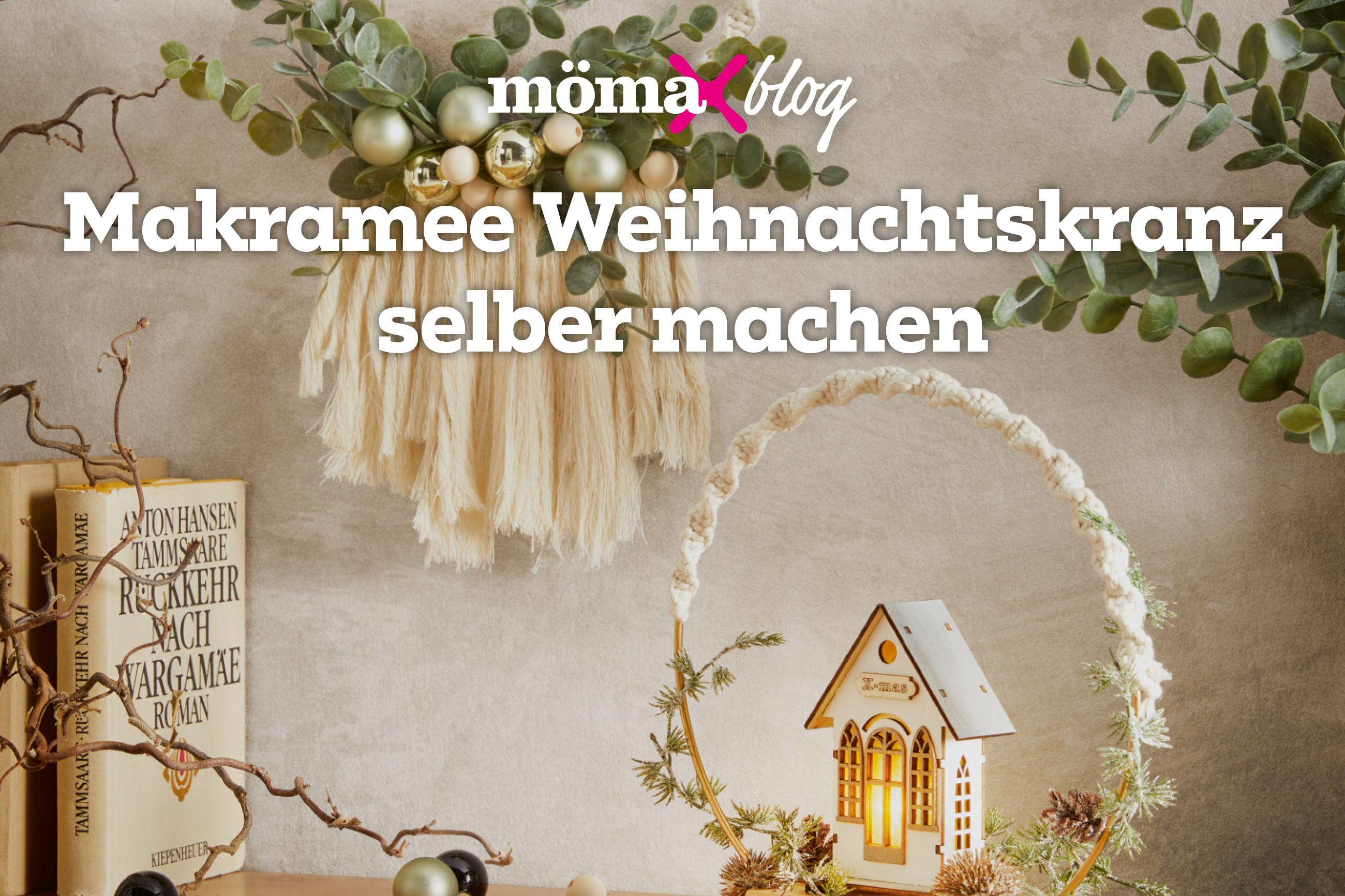 Makramee Weihnachtskranz selber machen