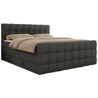 BOXSPRINGBETT ALTIVO KING DUO 140/200 - Grau Kunstleder - H4 - Grau, Textil (140/200cm) - MKS