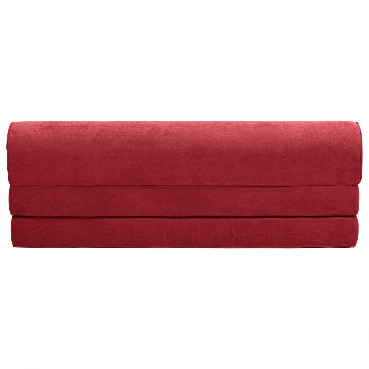 FALTSOFA Katusha Flachgewebe rot - Rot, Kunststoff (80/57/160cm) - 58aufmkessel