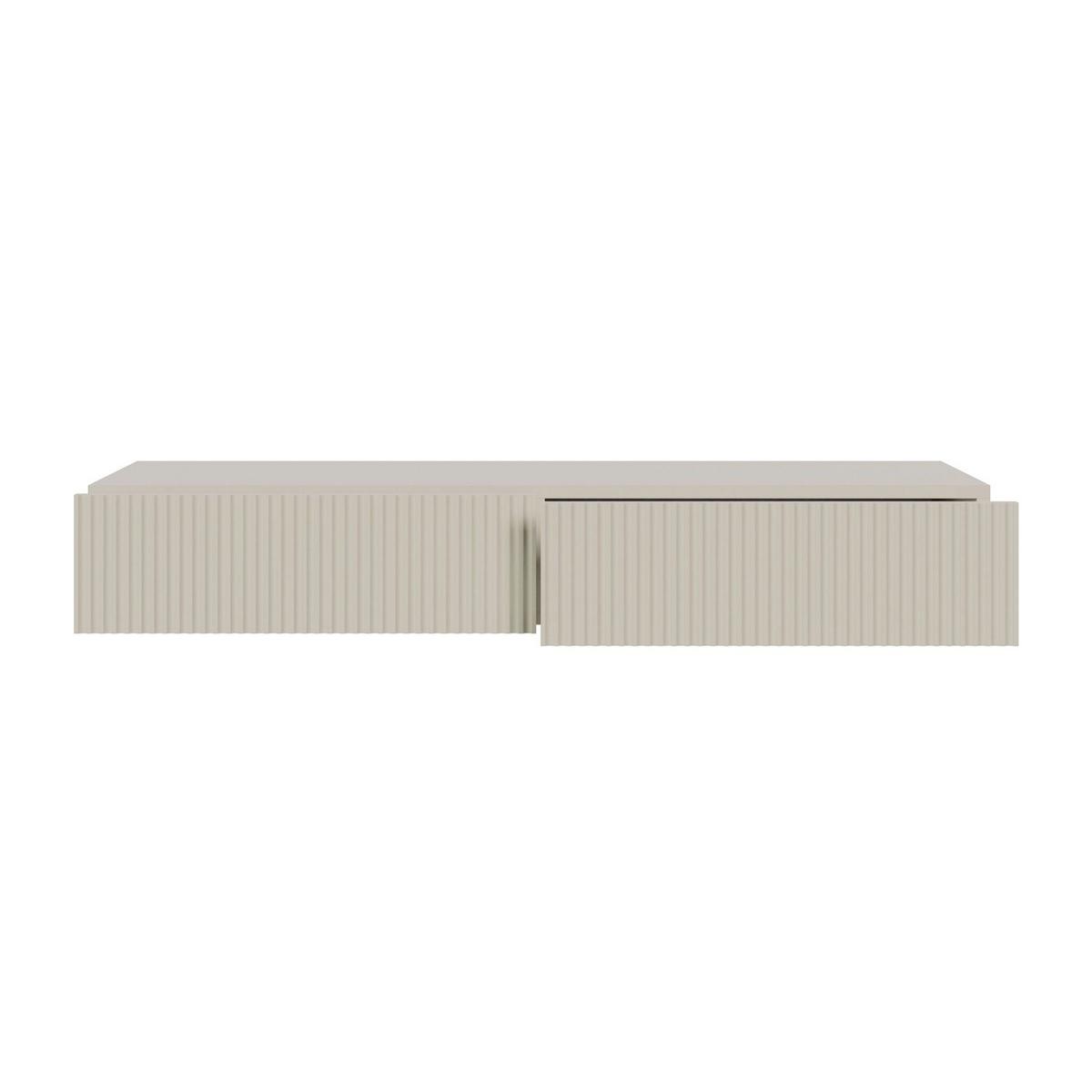 SCHMINKTISCH Veldio Graubeige 110 cm - Taupe, Holzwerkstoff (110/16/40cm) - Selsey