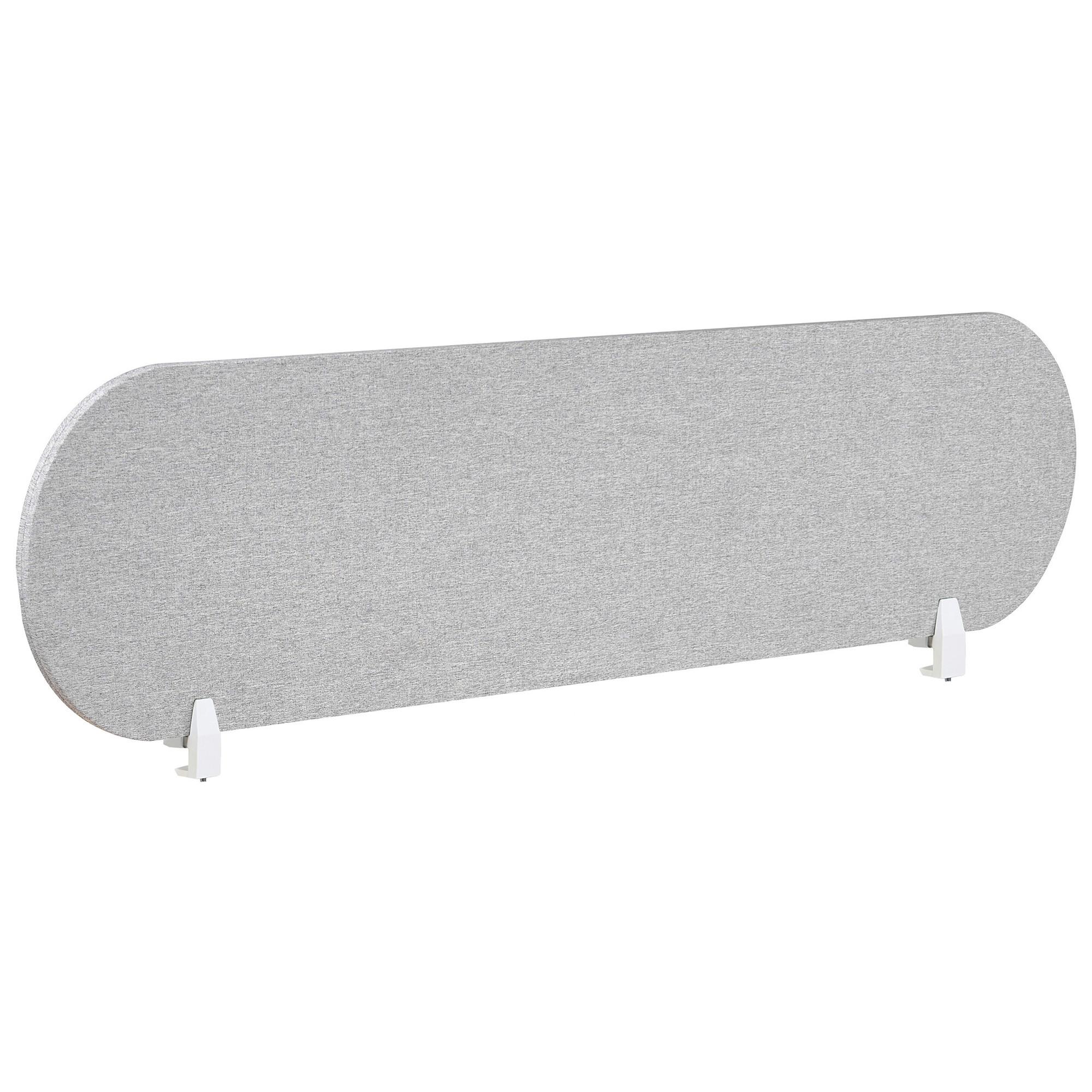 SCHREIBTISCHTRENNWAND Hellgrau 160x2x40 Sparky - Hellgrau, Kunststoff (160/40/2cm) - Beliani