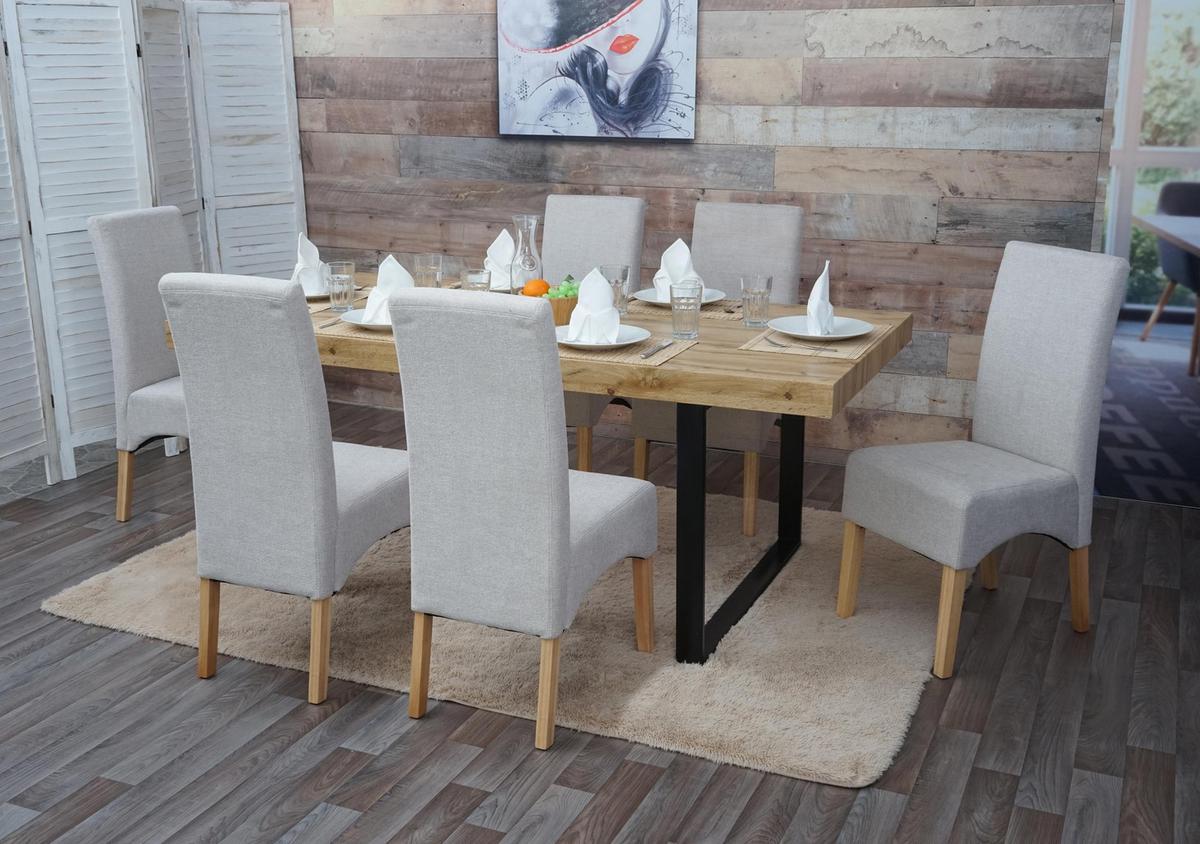 ESSZIMMERSTUHL Beige 6er-Set - Beige, Textil (44/100/56cm) - MCW