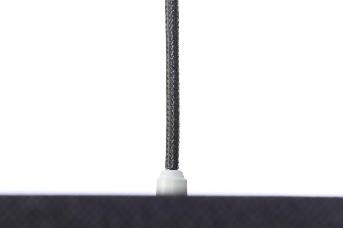 HÄNGELEUCHTE Grau 50/25 cm - Schwarz/Grau, Kunststoff (50/0.8/25cm) - ONZENO