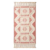 KELIM-TEPPICH Satara handgewebt 90/150 cm - Rosa, Textil (90/150cm) - Homescapes