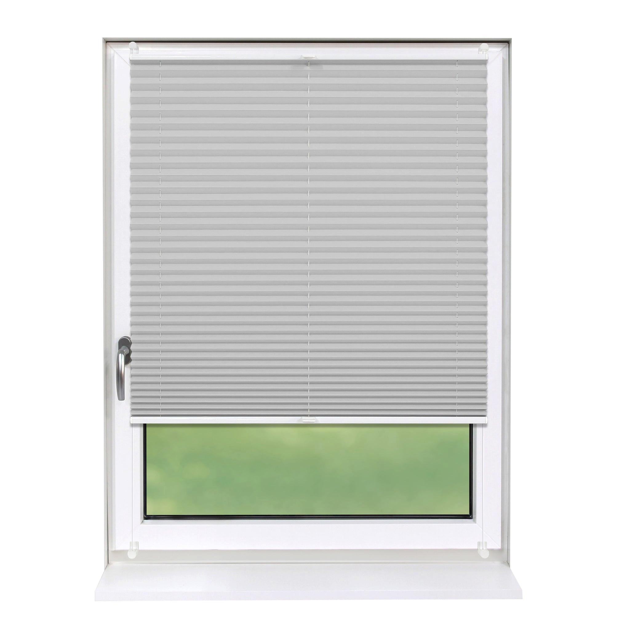 PLISSEE Basic 70 x 150cm Klemmfix ohne Bohren - Silberfarben, Textil (70/150cm) - Deco-Raum