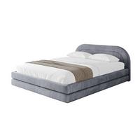 POLSTERBETT mit Bettkasten und Lattenrost, Bett mit Matratze H3/H4 - LERIS-v1 180x200 Grau - Grau, Holzwerkstoff/Textil (180/200cm) - ALTDECOR