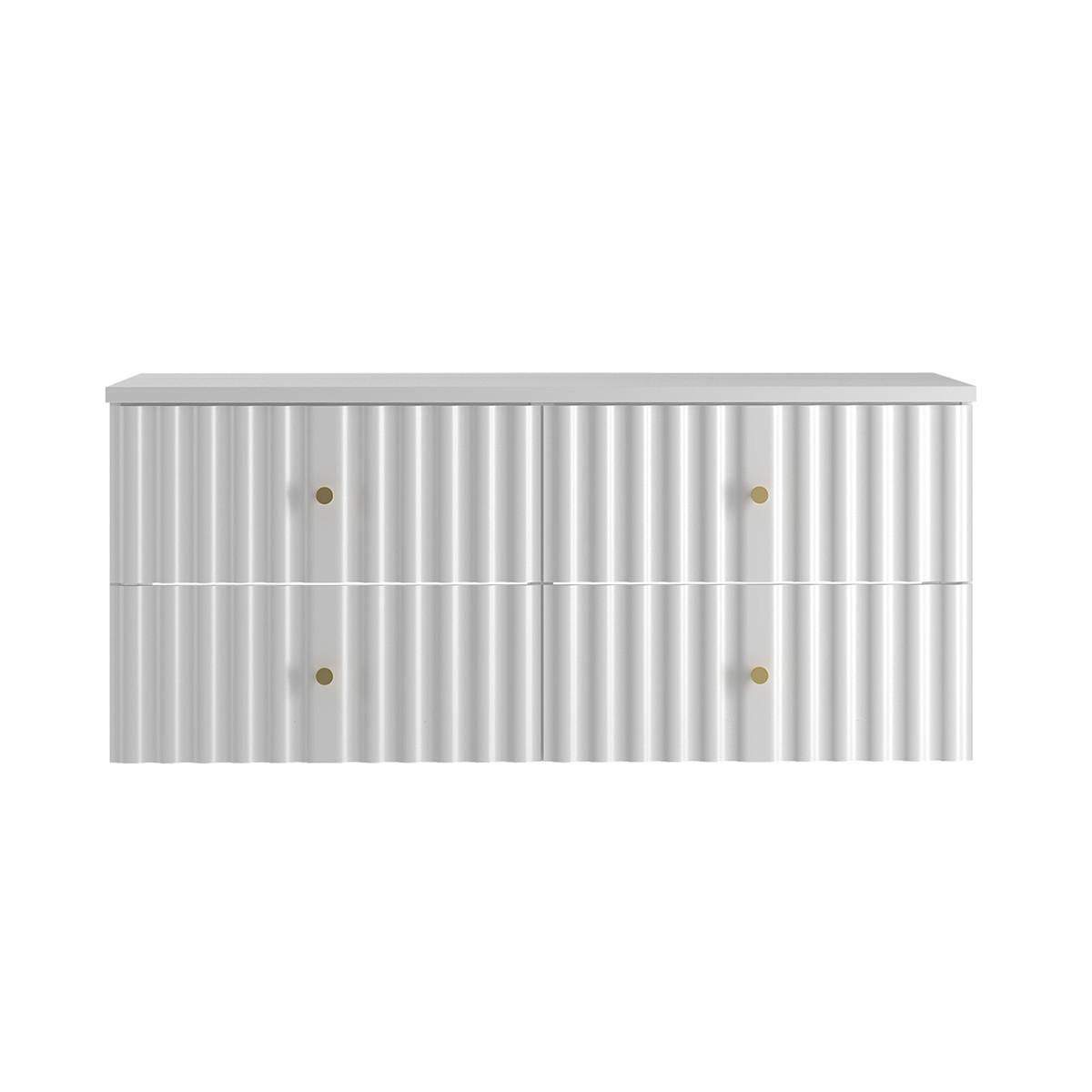 WASCHTISCHUNTERSCHRANK 120.6cm Izae Weiß - Weiß, Holzwerkstoff (120.6/52.2/46.5cm) - Petits-meubles