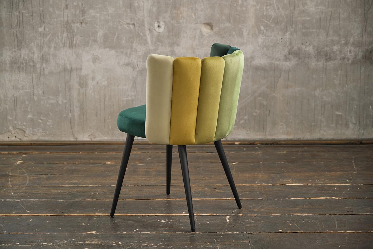 ESSZIMMERSTUHL JADA Grün Velvet - Grün, Kunststoff/Textil (59/86/55cm) - KAWOLA