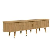 TV-SCHRANK in Holzoptik mit Schiebetür - Sonoma Eiche, Holzwerkstoff (175/45/38cm) - Urban Meuble