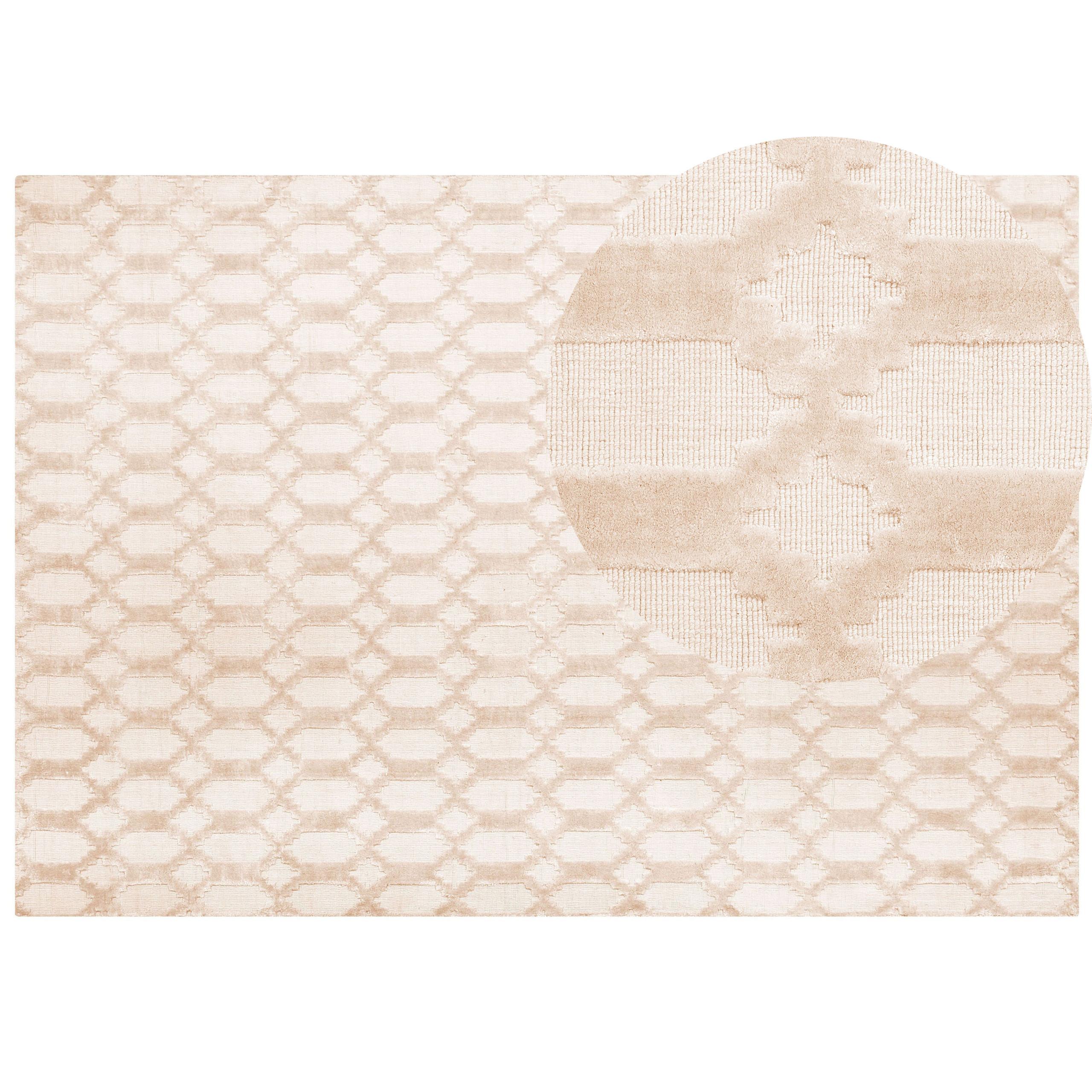 KURZFLOR-TEPPICH Cizre 230/160 cm - Beige, Naturmaterialien (160/230cm) - Beliani