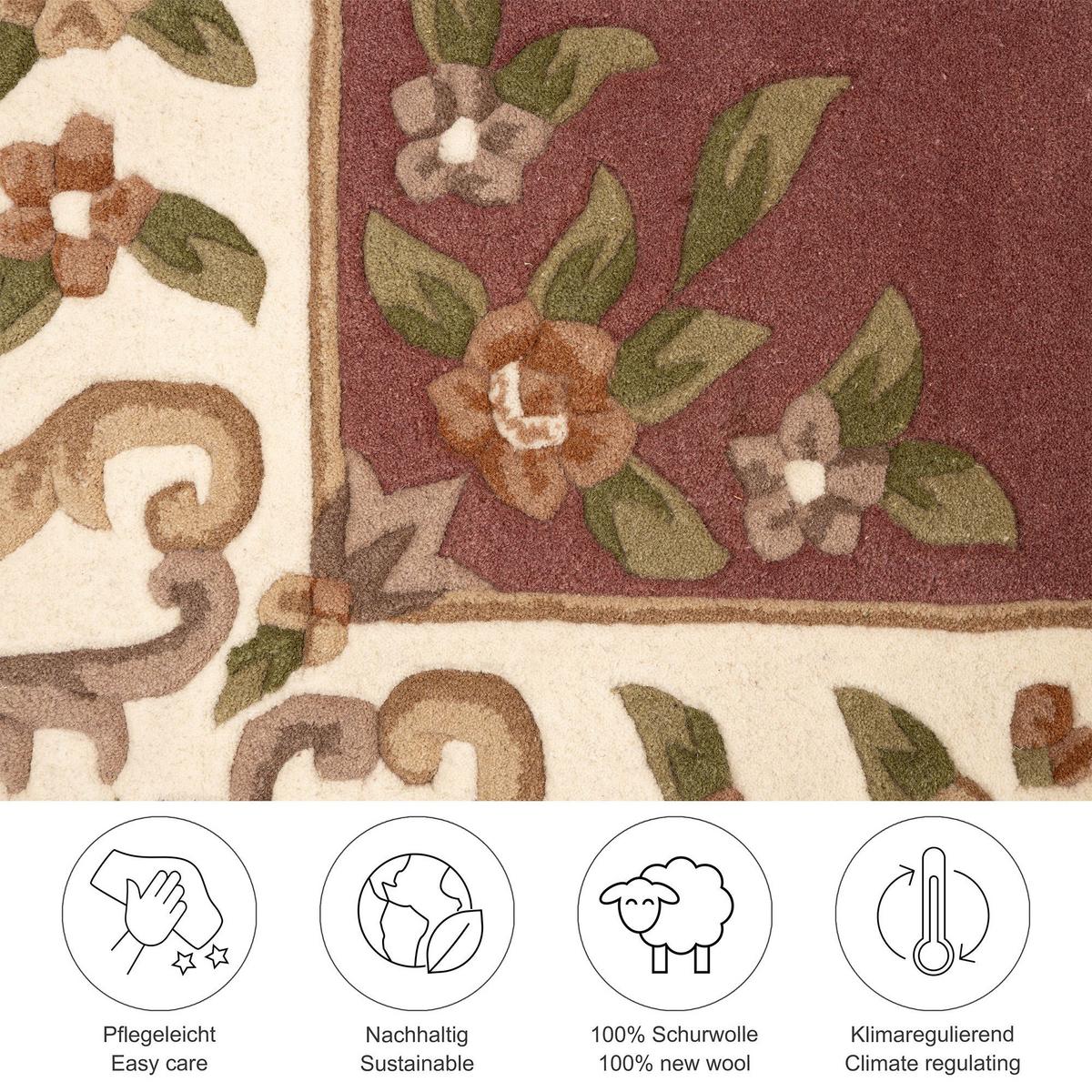 HANDTUFTTEPPICH Bloomingville 170x240 cm - Rosa, Textil (170/240cm) - THEKO